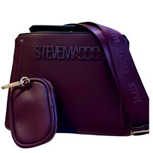 Steve Madden Bevelyn Satchel Crossbody Bag in Bloodstone